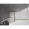 Mexen Velar kabina prysznicowa rozsuwana 150 x 85 cm, transparent, złota - 871-150-085-01-50