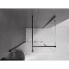 Mexen Velar kabina prysznicowa rozsuwana 100 x 70 cm, transparent, czarna - 871-100-070-01-70