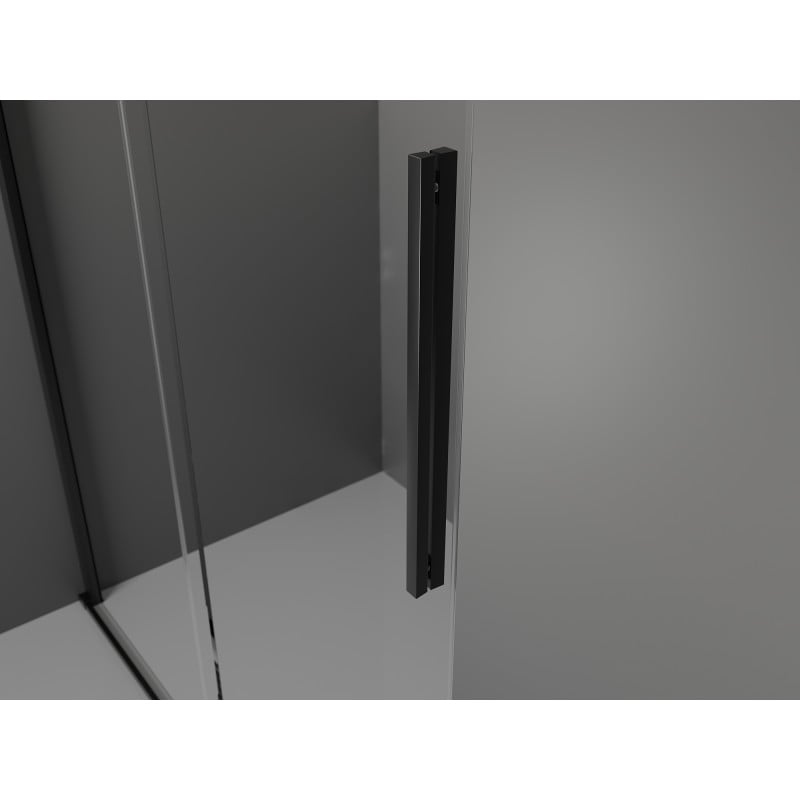 Mexen Velar kabina prysznicowa rozsuwana 130 x 85 cm, transparent, czarna - 871-130-085-01-70