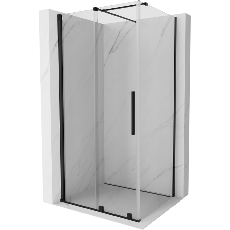 Mexen Velar kabina prysznicowa rozsuwana 140 x 90 cm, transparent, czarna - 871-140-090-01-70