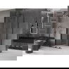 Mexen Velar kabina prysznicowa rozsuwana 110 x 110 cm, transparent, czarna - 871-110-110-01-70