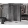 Mexen Velar kabina prysznicowa rozsuwana 140 x 70 cm, transparent, czarna - 871-140-070-01-70