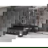 Mexen Velar kabina prysznicowa rozsuwana 140 x 85 cm, transparent, czarna - 871-140-085-01-70