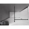 Mexen Velar kabina prysznicowa rozsuwana 150 x 90 cm, transparent, czarna - 871-150-090-01-70