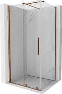 Mexen Velar kabina prysznicowa rozsuwana 120 x 85 cm, transparent, różowe złoto - 871-120-085-01-60