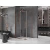 Mexen Velar kabina prysznicowa rozsuwana 130 x 85 cm, transparent, różowe złoto - 871-130-085-01-60