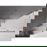 Mexen Velar kabina prysznicowa rozsuwana 160 x 90 cm, transparent, różowe złoto - 871-160-090-01-60