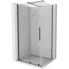 Mexen Velar kabina prysznicowa rozsuwana 90 x 80 cm, transparent, gun gray szczotkowany - 871-090-080-01-66