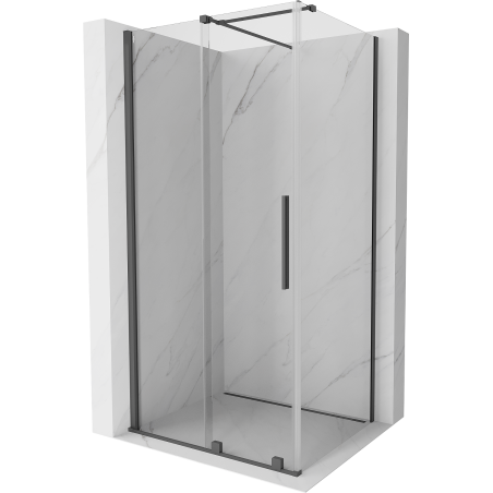 Mexen Velar kabina prysznicowa rozsuwana 120 x 70 cm, transparent, gun gray szczotkowany - 871-120-070-01-66