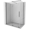 Mexen Velar kabina prysznicowa rozsuwana 150 x 80 cm, transparent, gun gray szczotkowany - 871-150-080-01-66