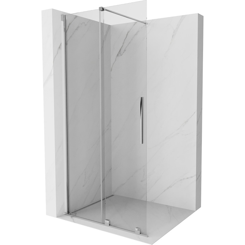 Mexen Velar ścianka prysznicowa rozsuwana Walk-in 80 x 200 cm, transparent 8 mm, chrom - 871-080-000-03-01