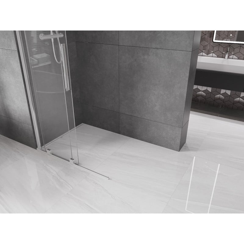 Mexen Velar ścianka prysznicowa rozsuwana Walk-in 85 x 200 cm, transparent 8 mm, chrom - 871-085-000-03-01