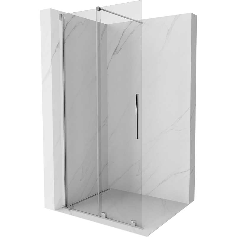 Mexen Velar ścianka prysznicowa rozsuwana Walk-in 100 x 200 cm, transparent 8 mm, chrom - 871-100-000-03-01