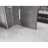 Mexen Velar ścianka prysznicowa rozsuwana Walk-in 90 x 200 cm, transparent 8 mm, biała - 871-090-000-03-20
