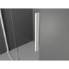 Mexen Velar ścianka prysznicowa rozsuwana Walk-in 110 x 200 cm, transparent 8 mm, biała - 871-110-000-03-20