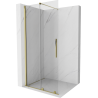Mexen Velar ścianka prysznicowa rozsuwana Walk-in 90 x 200 cm, transparent 8 mm, złota - 871-090-000-03-50