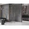 Mexen Velar ścianka prysznicowa rozsuwana Walk-in 100 x 200 cm, transparent 8 mm, złota - 871-100-000-03-50