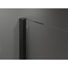 Mexen Velar ścianka prysznicowa rozsuwana Walk-in 110 x 200 cm, transparent 8 mm, czarna - 871-110-000-03-70