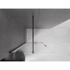 Mexen Velar ścianka prysznicowa rozsuwana Walk-in 120 x 200 cm, transparent 8 mm, czarna - 871-120-000-03-70