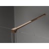 Mexen Velar ścianka prysznicowa rozsuwana Walk-in 85 x 200 cm, transparent 8 mm, różowe złoto - 871-085-000-03-60