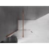 Mexen Velar ścianka prysznicowa rozsuwana Walk-in 120 x 200 cm, transparent 8 mm, różowe złoto - 871-120-000-03-60