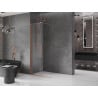 Mexen Velar ścianka prysznicowa rozsuwana Walk-in 90 x 200 cm, transparent 8 mm, miedź szczotkowana - 871-090-000-03-65