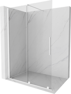 Mexen Velar ścianka prysznicowa rozsuwana Walk-in 150 x 200 cm, transparent 8 mm, biała - 871-150-000-03-20