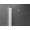 Mexen Velar ścianka prysznicowa rozsuwana Walk-in 140 x 200 cm, transparent 8 mm, biała - 871-140-000-03-20