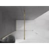 Mexen Velar ścianka prysznicowa rozsuwana Walk-in 130 x 200 cm, transparent 8 mm, złota - 871-130-000-03-50