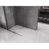 Mexen Velar ścianka prysznicowa rozsuwana Walk-in 100 x 200 cm, transparent 8 mm, gun gray szczotkowany - 871-100-000-03-66