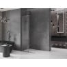 Mexen Velar ścianka prysznicowa rozsuwana Walk-in 100 x 200 cm, transparent 8 mm, gun gray szczotkowany - 871-100-000-03-66
