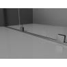 Mexen Velar ścianka prysznicowa rozsuwana Walk-in 100 x 200 cm, transparent 8 mm, gun gray szczotkowany - 871-100-000-03-66