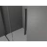 Mexen Velar ścianka prysznicowa rozsuwana Walk-in 100 x 200 cm, transparent 8 mm, gun gray szczotkowany - 871-100-000-03-66