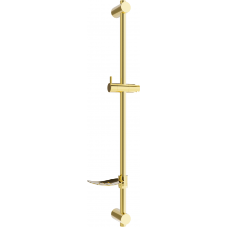 Mexen DF drążek prysznicowy z mydelniczką 80 cm, złoty - 79382-50