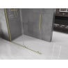 Mexen Velar ścianka prysznicowa rozsuwana Walk-in 130 x 200 cm, transparent 8 mm, złota szczotkowana - 871-130-000-03-55