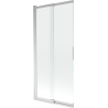 Mexen Fox parawan nawannowy 2-skrzydłowy przesuwny 85 x 150 cm, transparent, chrom - 891-085-002-01-00