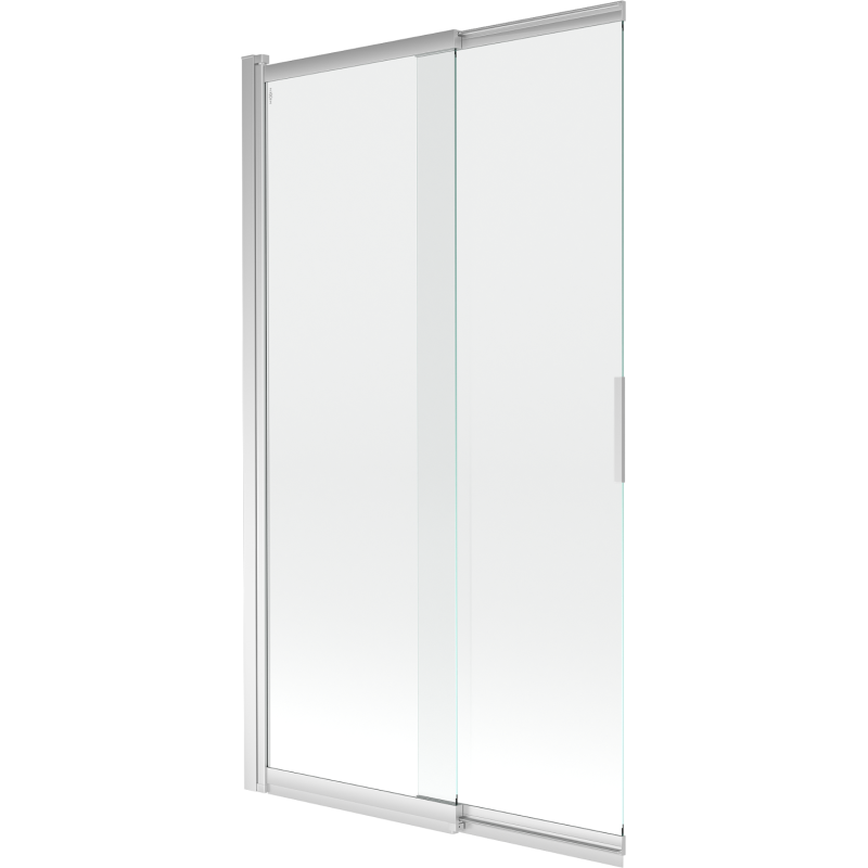 Mexen Fox parawan nawannowy 2-skrzydłowy przesuwny 100 x 150 cm, transparent, chrom - 891-100-002-01-00