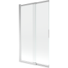 Mexen Fox parawan nawannowy 2-skrzydłowy przesuwny 100 x 150 cm, transparent, chrom - 891-100-002-01-00