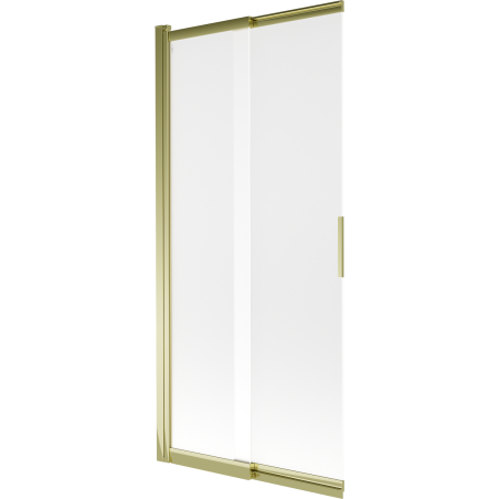 Mexen Fox parawan nawannowy 2-skrzydłowy przesuwny 85 x 150 cm, szron, złoty - 891-085-002-50-30