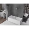Mexen Fox parawan nawannowy 2-skrzydłowy przesuwny 85 x 150 cm, szron, chrom - 891-085-002-01-30