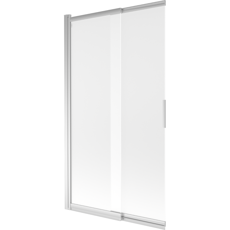 Mexen Fox parawan nawannowy 2-skrzydłowy przesuwny 100 x 150 cm, szron, chrom - 891-100-002-01-30