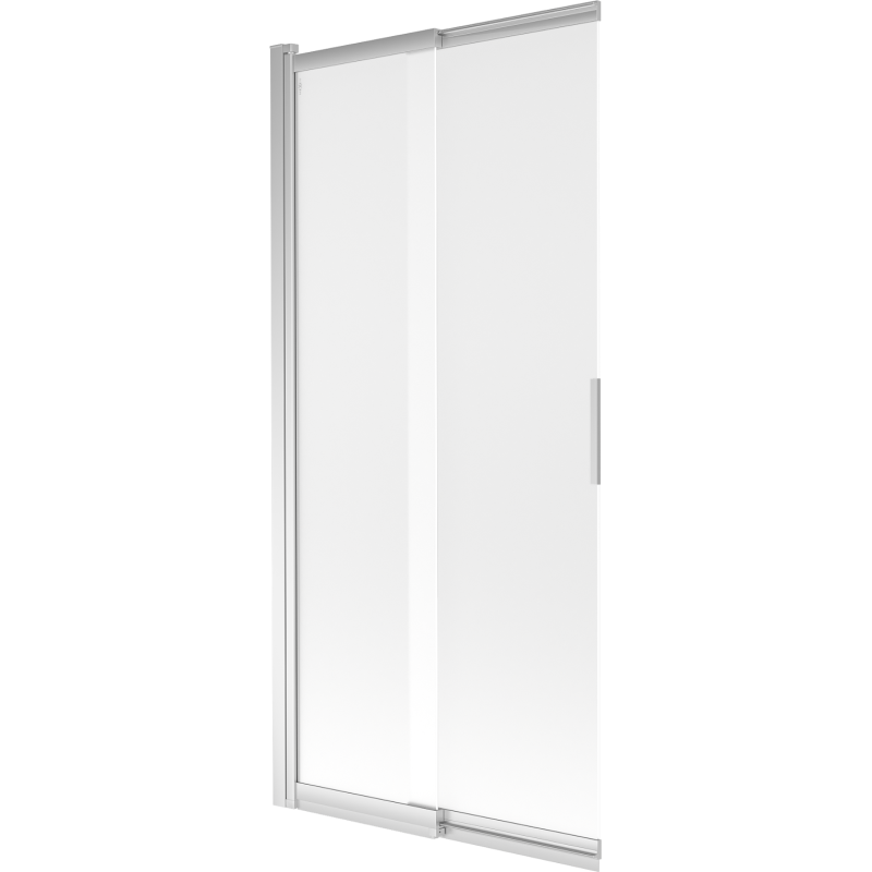 Mexen Fox parawan nawannowy 2-skrzydłowy przesuwny 85 x 150 cm, szron, chrom - 891-085-002-01-30
