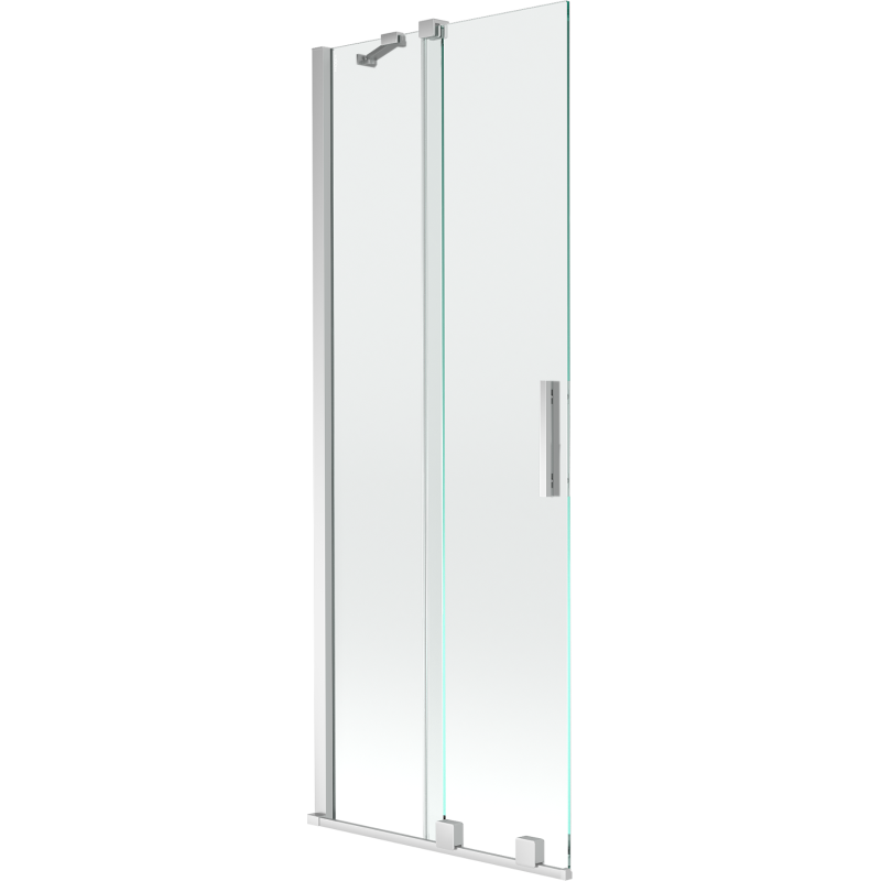 Mexen Velar parawan nawannowy 2-skrzydłowy rozsuwany 75 x 150 cm, transparent, chrom - 896-075-000-01-01