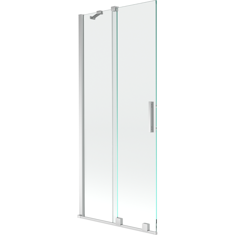 Mexen Velar parawan nawannowy 2-skrzydłowy rozsuwany 85 x 150 cm, transparent, chrom - 896-085-000-01-01