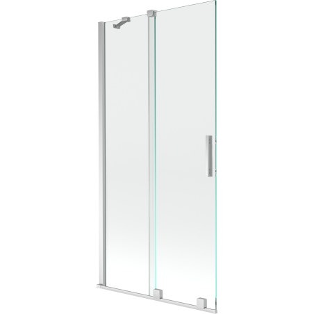 Mexen Velar parawan nawannowy 2-skrzydłowy rozsuwany 95 x 150 cm, transparent, chrom - 896-095-000-01-01