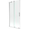 Mexen Velar parawan nawannowy 2-skrzydłowy rozsuwany 95 x 150 cm, transparent, chrom - 896-095-000-01-01