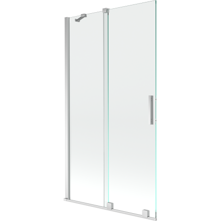Mexen Velar parawan nawannowy 2-skrzydłowy rozsuwany 100 x 150 cm, transparent, chrom - 896-100-000-01-01