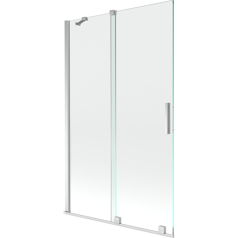 Mexen Velar parawan nawannowy 2-skrzydłowy rozsuwany 110 x 150 cm, transparent, chrom - 896-110-000-01-01