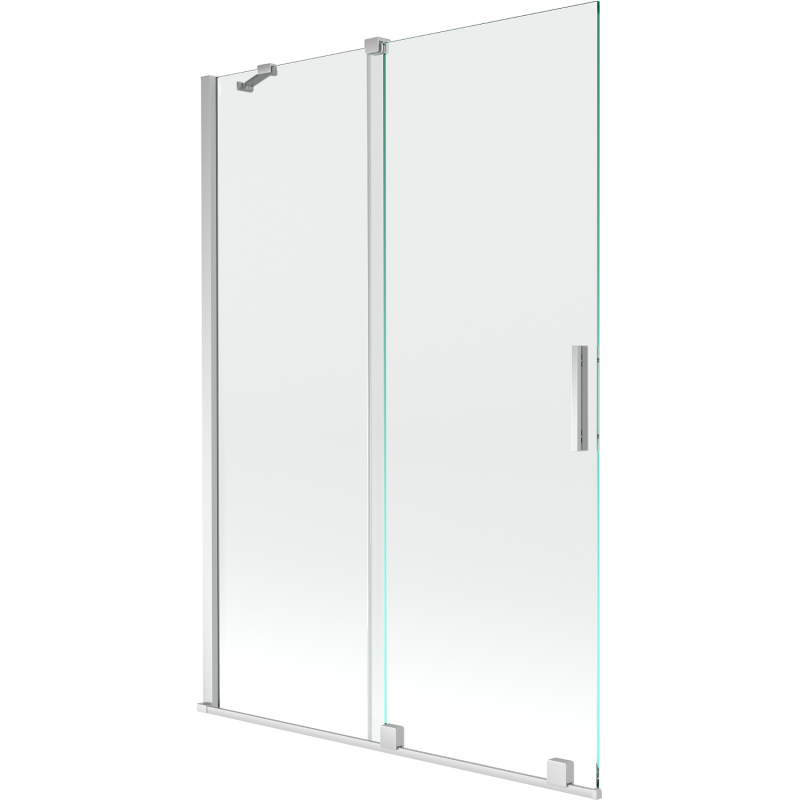 Mexen Velar parawan nawannowy 2-skrzydłowy rozsuwany 120 x 150 cm, transparent, chrom - 896-120-000-01-01