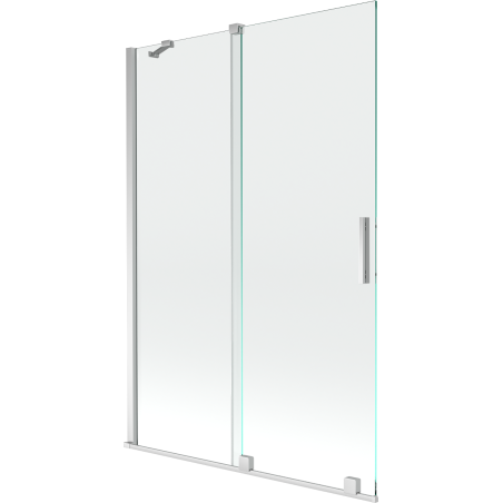 Mexen Velar parawan nawannowy 2-skrzydłowy rozsuwany 120 x 150 cm, transparent, chrom - 896-120-000-01-01